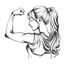 Younger beautiful girl gym vector ...